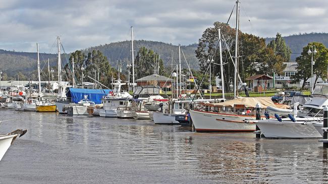 The Triabunna wharf. Picture: Zak Simmonds