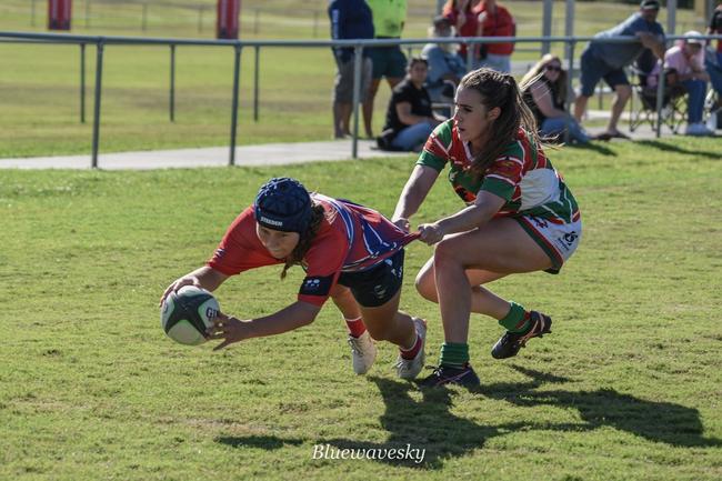 Evie Sampson of GCDRU Barbarians. Picture: Blue Wave Sky