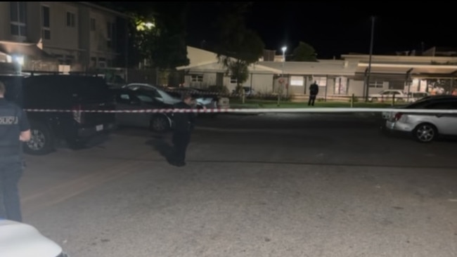 Police at the scene of a shooting in Litchfield Court, Coconut Grove on Monday, February 3, 2025.