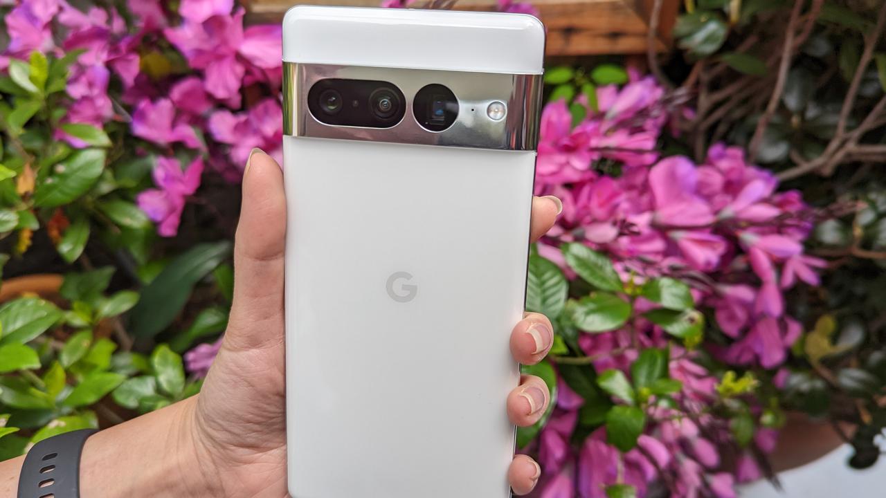 Google Pixel 7 Pro in ‘Snow’. Image: Lauren Chaplin/news.com.au