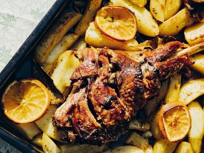 Anastasia Mari's succulent Greek roast lamb