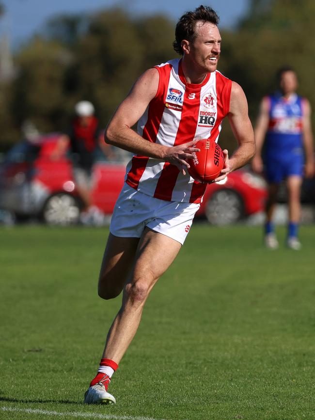 Mordialloc’s Mitch Brown. Picture: Hamish Blair