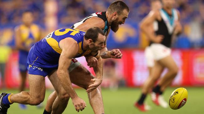 West Coast will travel to Adelaide Oval for an Anzac Day clash with the Power. Picture: Paul Kane/Getty Images