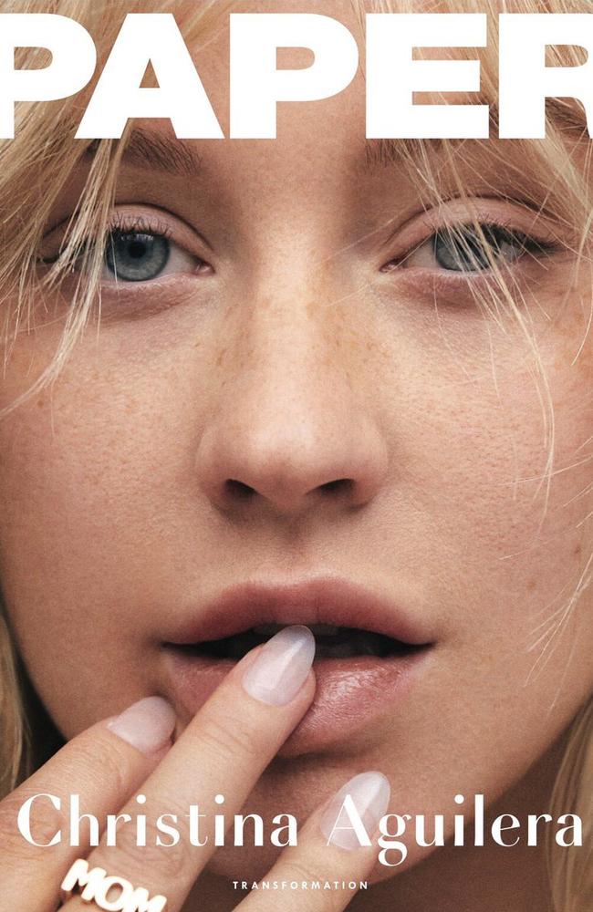 Christina Aguilera's bold new Paper Mag cover. Picture: Twitter