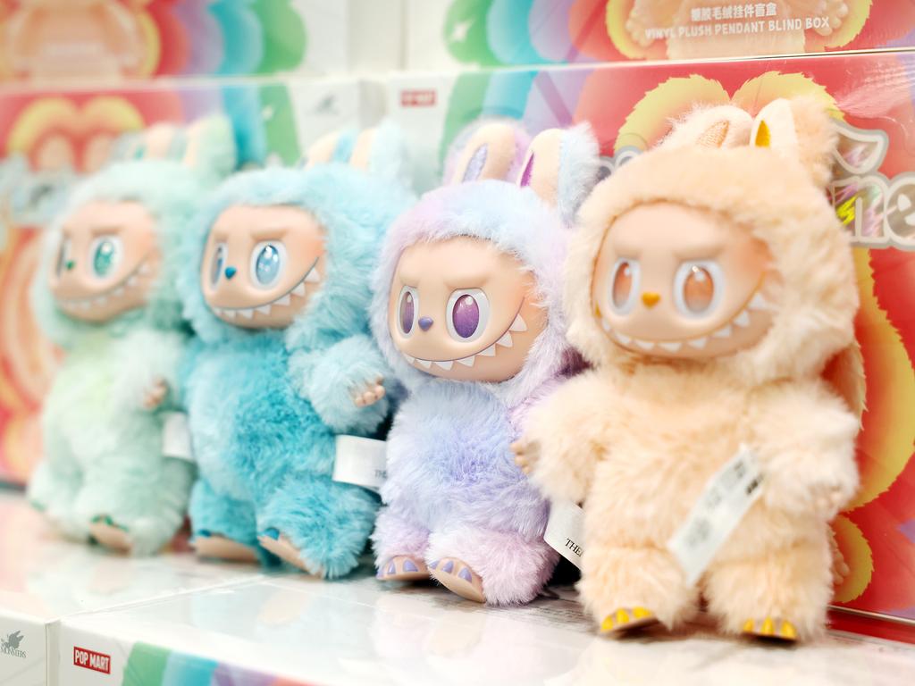 The Pop Mart cult favourites Labubu Dolls. Picture: Tim Hunter.