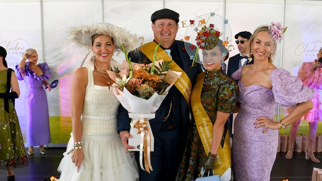 Ladies Day socials at Cluden. Fashions on the Field. Best Couple winners. Picture: Evan Morgan