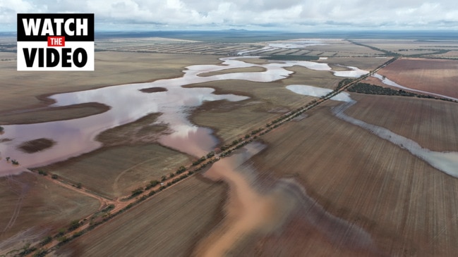 Creek in flood near Buckleboo, 22 January 2022