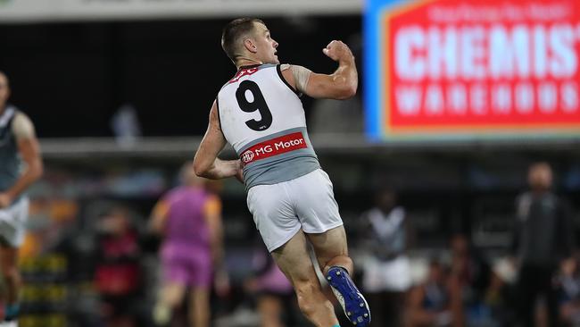 Robbie Gray celebrates a goal. Picture: Jono Searle/AFL Photos/Getty Images