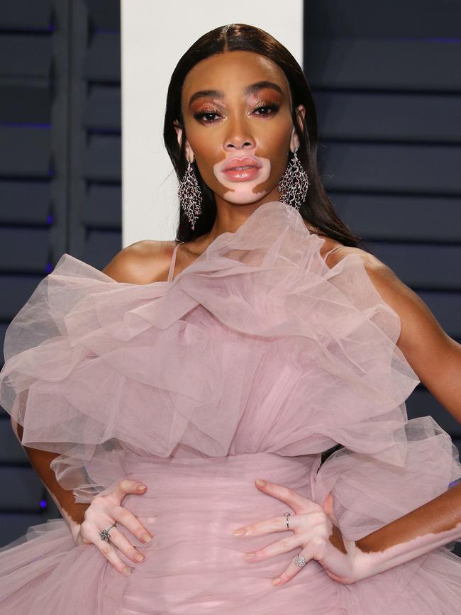 Winnie Harlow at the 2019 <i>Vanity Fair</i> Oscar Party in LA last month. Picture: JB Lacroix/AFP