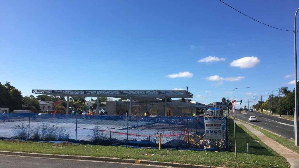 Construction site at Booval on Brisbane Rd. Picture: David Neilsen