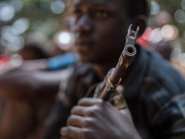 More than 300 child soldiers, including 87 girls, have been released in South Sudan's war-torn region of Yambio under a program to help reintegrate them into society. Picture: AFP PHOTO / Stefanie Glinski