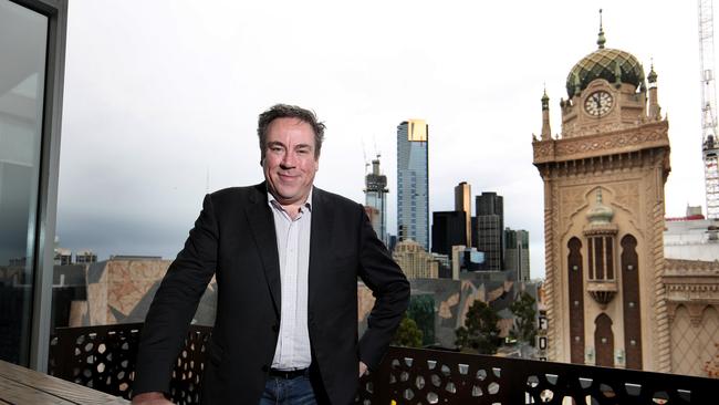 Marooned in Melbourne. Dubber CEO Steve McGovern. Picture: David Geraghty.