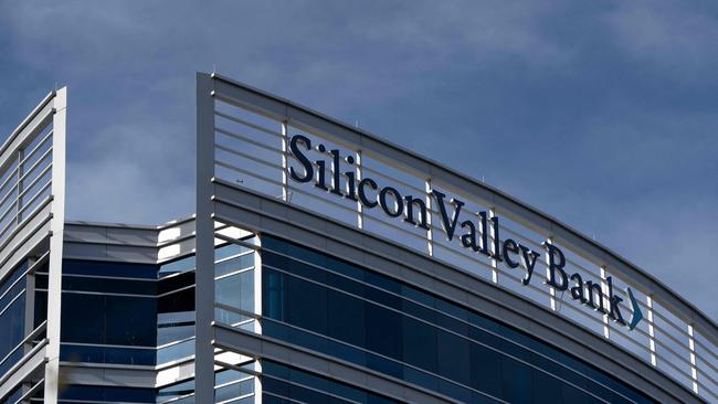 Silicon Valley Bank and other regional lenders in the US collapsed earlier this year due to money problems. Picture: Rebecca Noble/AFP