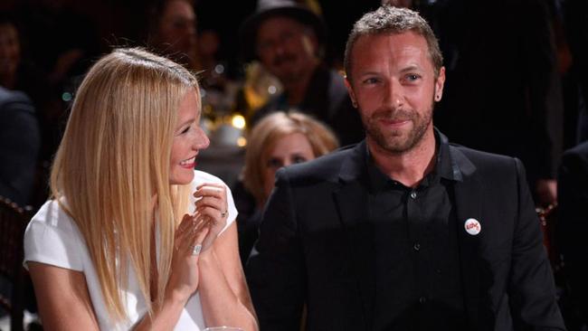 Gwyneth Paltrow and Chris Martin pioneered the celeb trend for the loving breakup statement in 2014 by announcing they would “consciously uncouple”. (Pic: Kevin Mazur/Getty)