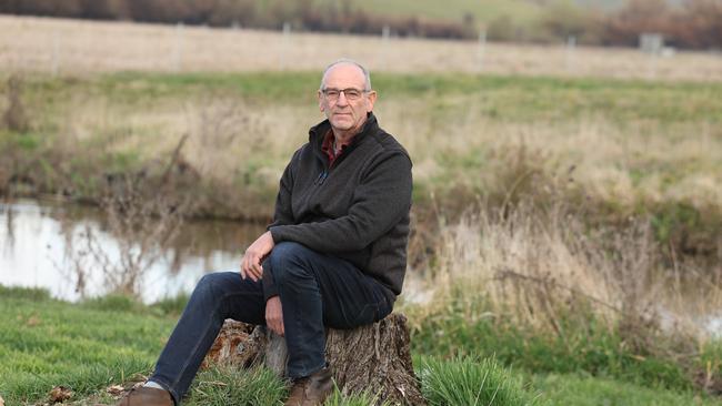 Cr Scott Ferguson, the Mayor of Blayney, next to the Belubula River. Picture: Rohan Kelly