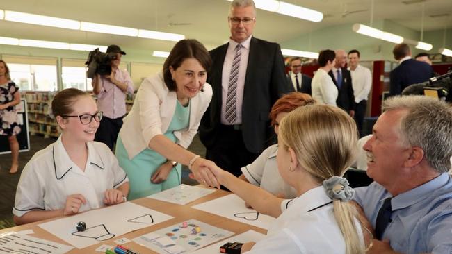 Premier Gladys Berejiklian yesterday visited Mount Annan High School for the announcement.