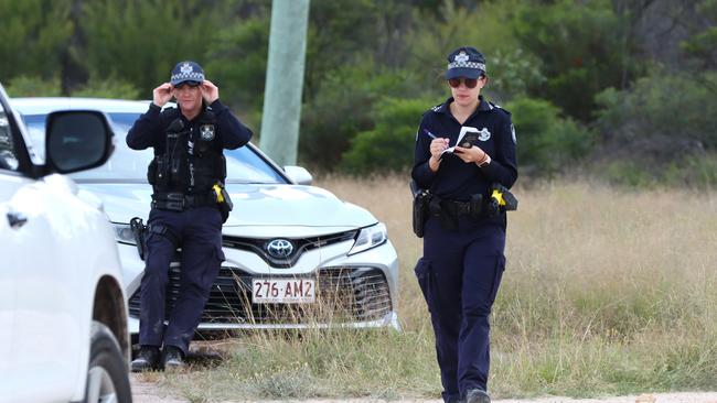 Police at the scene on Tuesday. Picture: David Clark NCA/Newswire