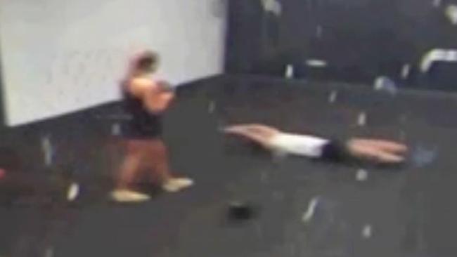 Molly McLaren can be seen talking to Joshua Stimpson at PureGym minutes before she was killed. Picture: Kent Police/PA