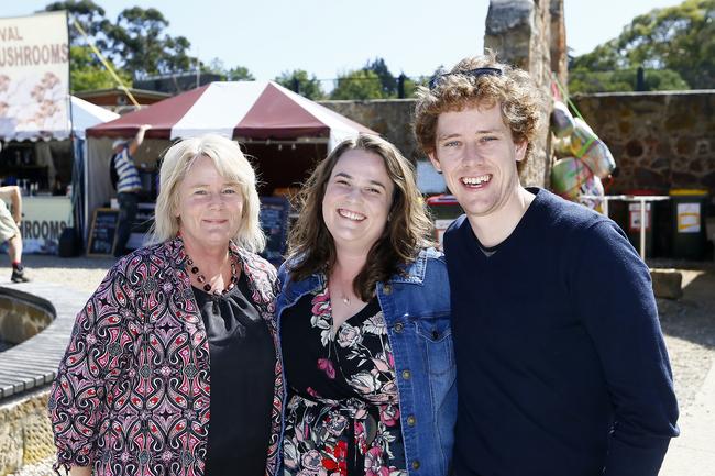 Clarence Jazz Festival at Rosny Barn. Janelle Clear of Cambridge, Nicole and Mitch Thors of Midway Point. PICTURE: MATT THOMPSON