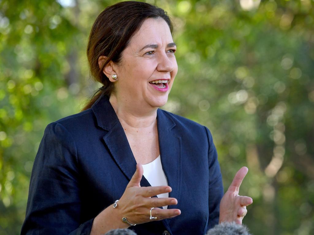 Annastacia Palaszczuk concedes she’s ‘very worried’ about the Brisbane cluster. Picture: NCA NewsWire / John Gass