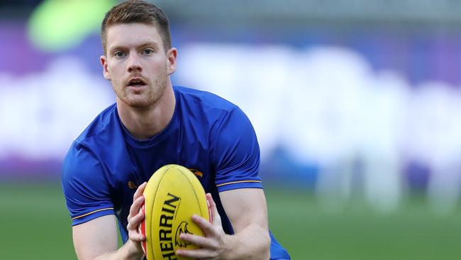 Young Eagle Luke Foley has been dropped. Picture: Will Russell/AFL Photos