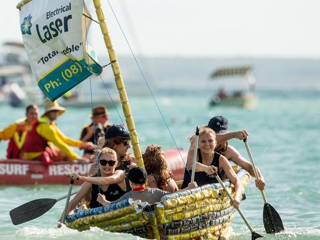 The Darwin Beer Can Regatta at Mindil Beach has been cancelled this year due to the coronavirus. Pic Glenn Campbell