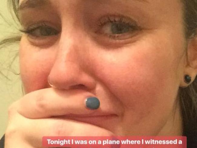 The dog allegedly barked from inside the overhead compartment.