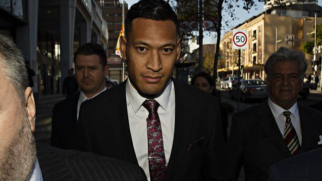 Israel Folau accused Kate Eastman of bias. Picture: Adam Yip