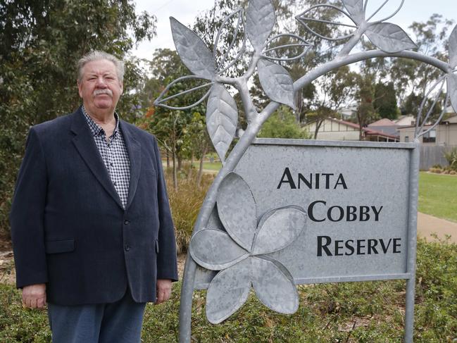 Retired Chief Inspector Gary Raymond OAM poses for a photo at Anita Coby Reserve in Blacktown today, November 6, 2017. Raymond is nominated for a Pride of Australia award for his work in helping establish Grace's Place a support group for families of homicide victims. (AAP Image/David Swift)