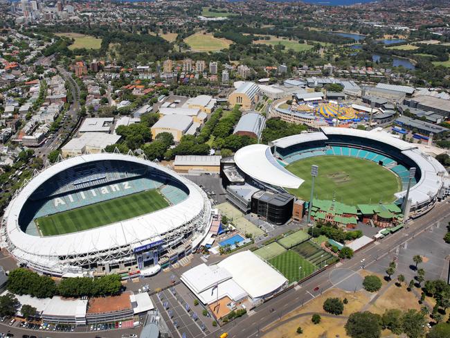 Allianz Stadium and the Sydney Cricket Ground. Picture Gregg Porteous