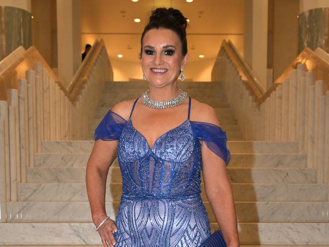 CANBERRA, AUSTRALIA - JULY 03: Senator Jacqui Lambie arrives at the Midwinter Ball at Parliament House on July 03, 2024 in Canberra, Australia. The annual Mid Winter Ball is a ticketed event hosted by the Federal Parliamentary Press Gallery. (Photo by Tracey Nearmy/Getty Images)