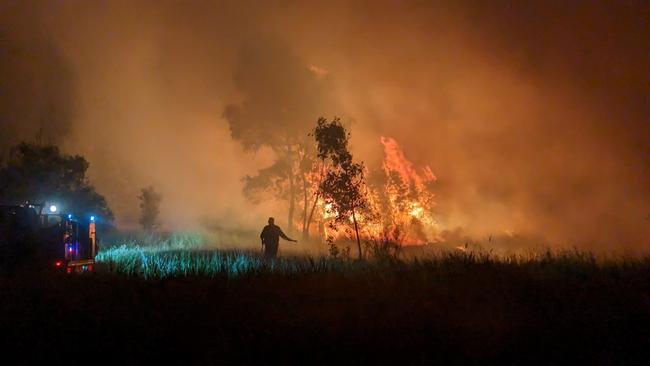 The discussions come after Alice Springs firefighters managed 16 different fires in the area last week. Supplied: BushfiresNT.