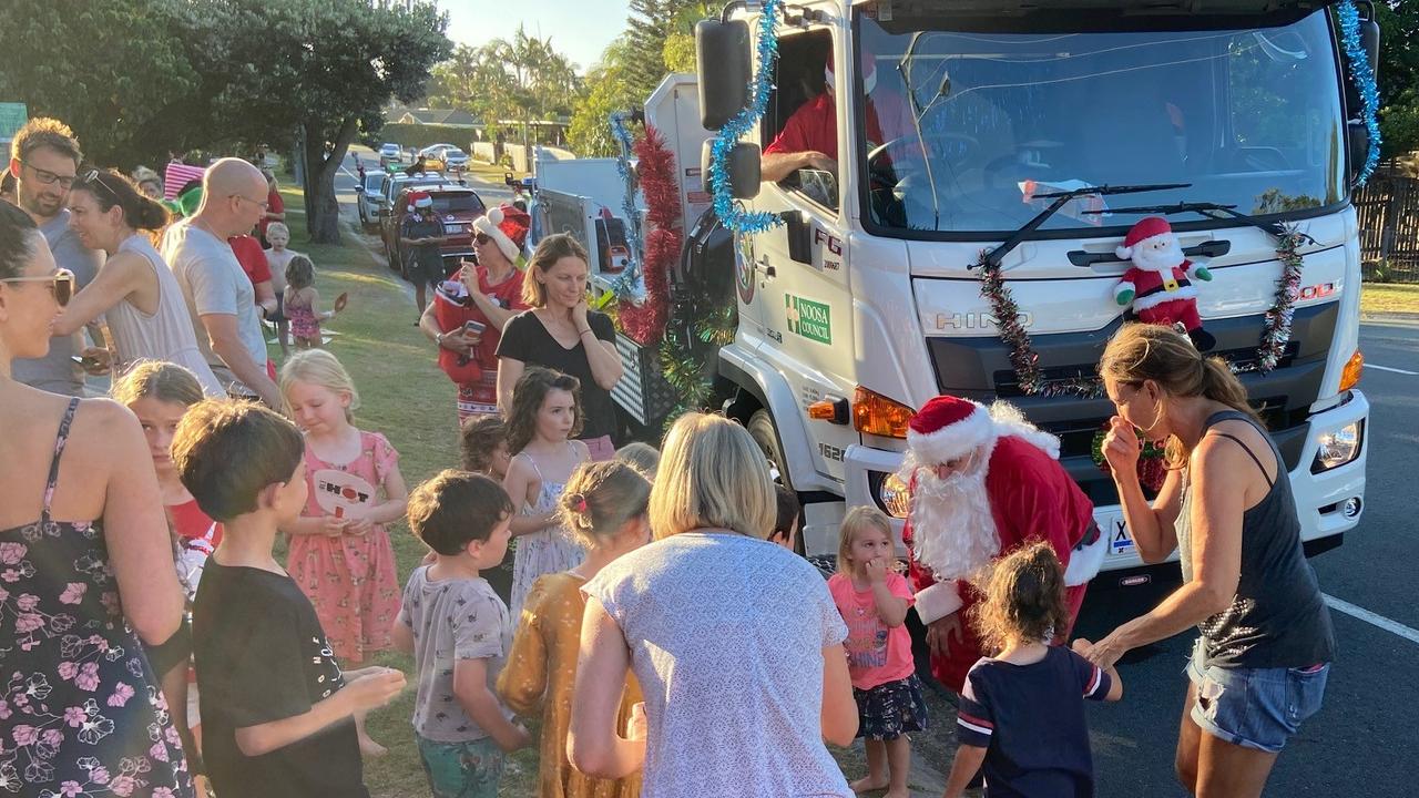 Christmas cheer spreads by convoy through Noosa streets The Courier Mail