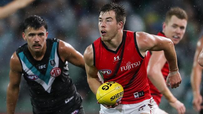 Essendon doesn’t believe Zach Merrett will be going anywhere. Picture: Matt Turner/AFL Photos via Getty Images