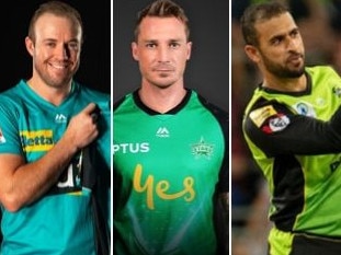 AB De Villiers and Dale Steyn are huge signings for the Big Bash, while Fawad Ahmed has switched teams.