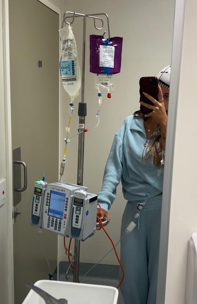 Brisbane's Tianah Groundwater has already started chemotherapy in her year-long battle with Triple-negative breast cancer after being diagnosed in March. Picture: Supplied.