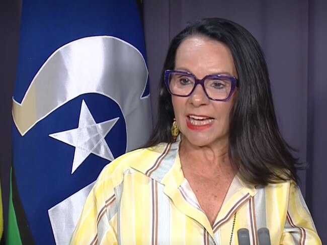 Linda Burney, after the No vote was handed down. Picture: Sky News