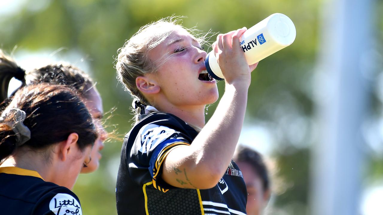 Harvey Norman under 19s girls rugby league match between Brisbane Tigers and Tweed Seagulls. Saturday February 25, 2022. Picture, John Gass