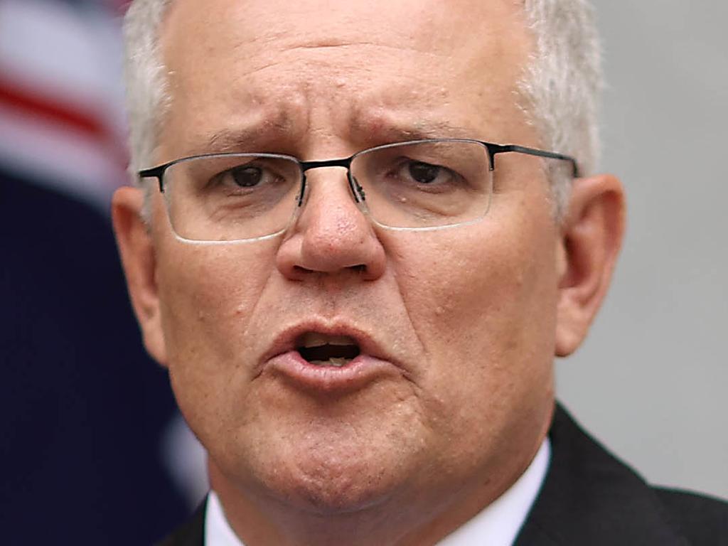 CANBERRA, AUSTRALIA NewsWire Photos 
OCTOBER, 28th 2021:  
Prime Minister Scott Morrison spoke to the media at a press conference at Parliament House in Canberra.
Picture: NCA NewsWire / Gary Ramage