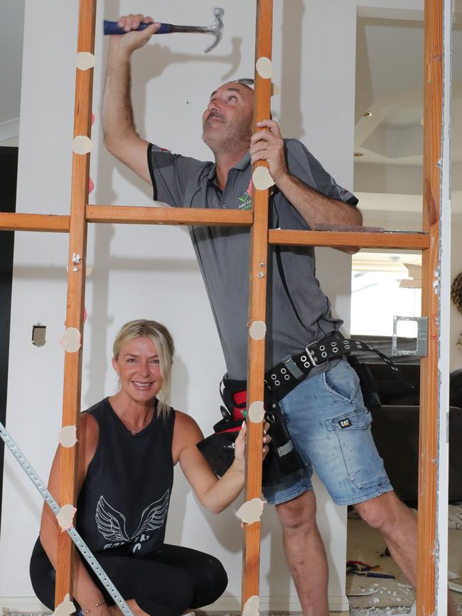 The Wrights battled it out in a heated market to secure their new renovator at Runaway Bay. . Picture: Glenn Hampson