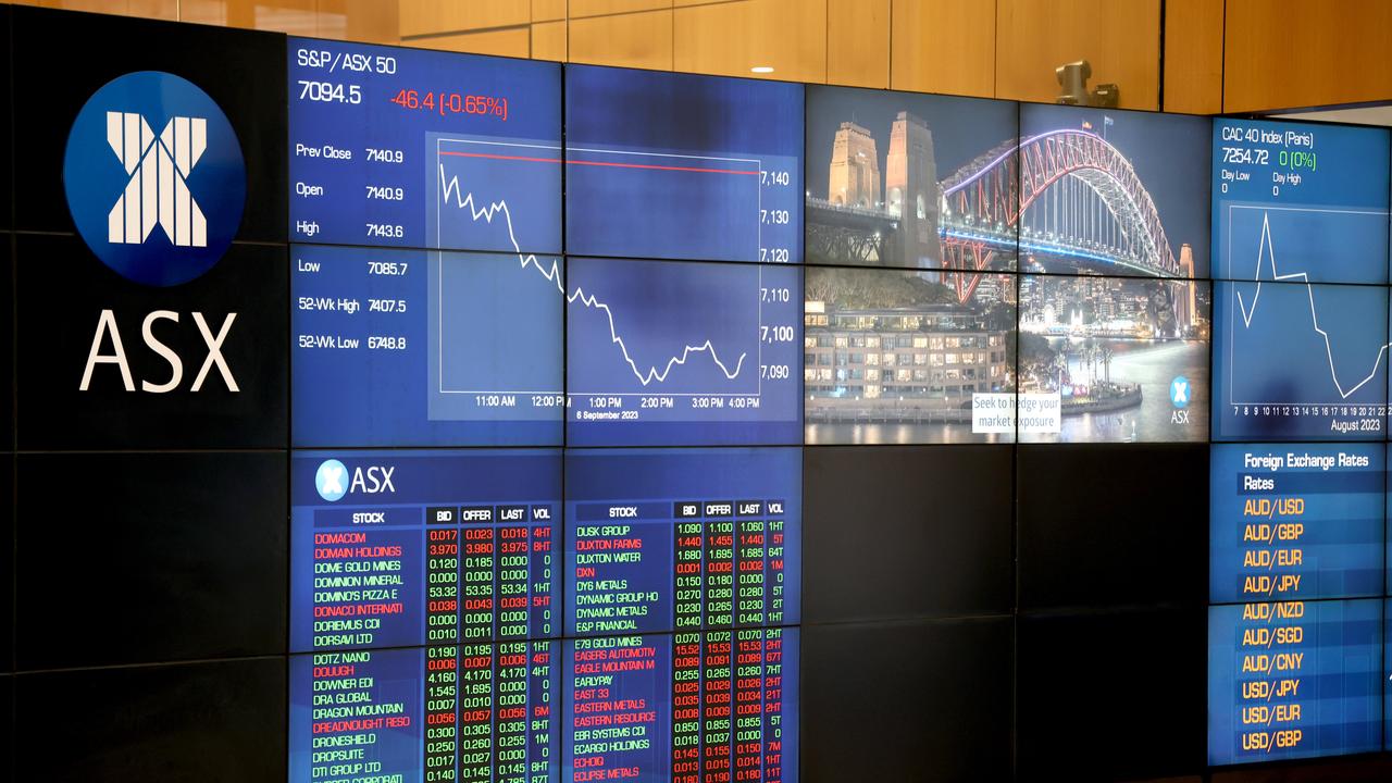 The Australian sharemarket finished strong at the end of the week. Picture: NewsWire / Damian Shaw