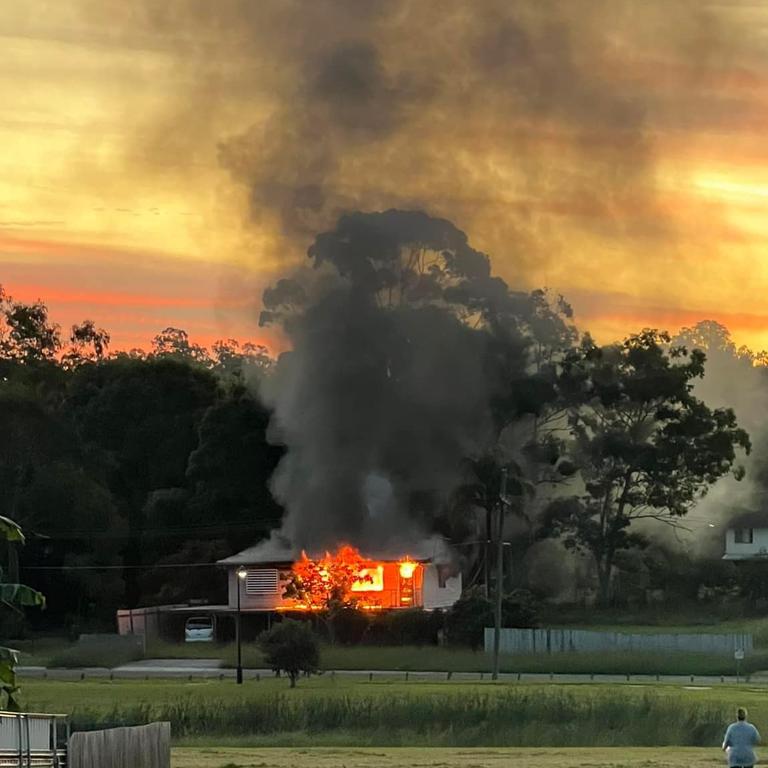 Cam Jay posted to social media of a structural fire at Cedar Rd, Redbank Plains.