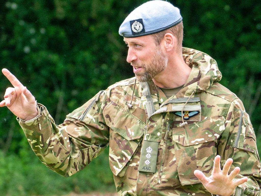 William made the joke during a visit to the 4 Regiment Army Air Corps (4AAC) at the Army Air Corps, in Wattisham, eastern England. Picture: Arthur Edwards/Pool/AFP
