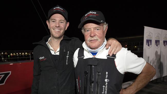 Andoo Comanche skipper John Winning Jnr and John Winning Snr. Pic: Chris Kidd