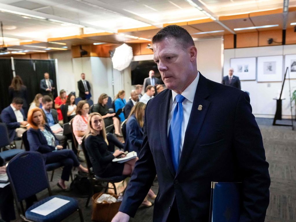 US Secret Service Acting Director Ronald Rowe detailed a litany of security failures uncovered by its review of the attempted assassination of Donald Trump. Picture: AFP