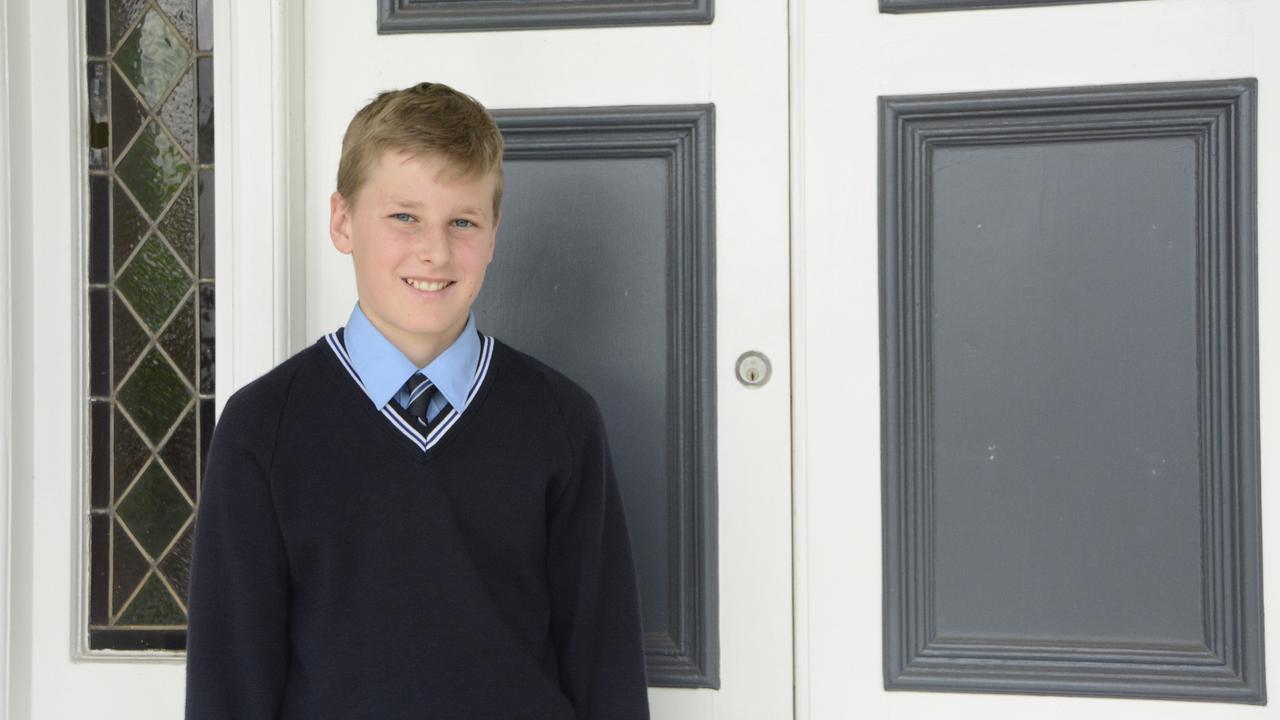 St Mary's College student Lachlan Parker. Photo: Sean Teuma