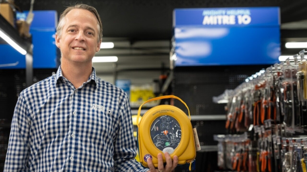 Sunshine Mitre 10 general manager Neil Hutchins said if investing in the equipment can save one life, it will be money well spent. Photo: Michelle Smytheman