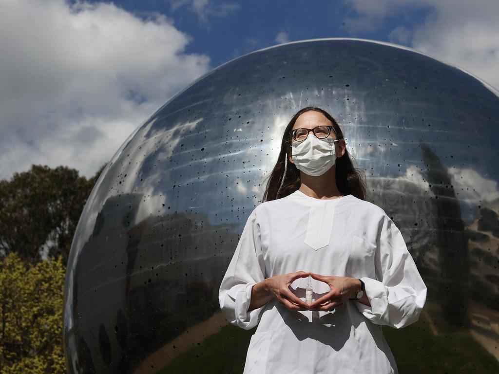 Associate Professor at the ANU Research School of Biology, Aude Fahrer has helped develop a low-cost, non-toxic cancer treatment. Picture: Newswire/Gary Ramage