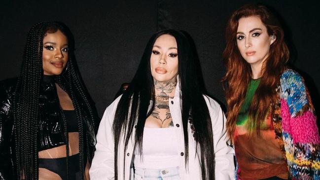 L-R: Sugababes members Keisha, Mutya and Siobhan.