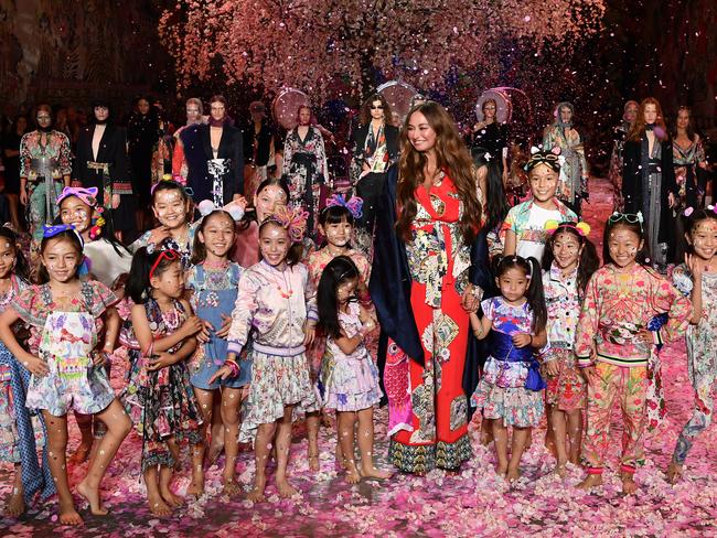 Designer Camilla Frank at Mercedes-Benz Fashion Week in 2018. Picture: Getty